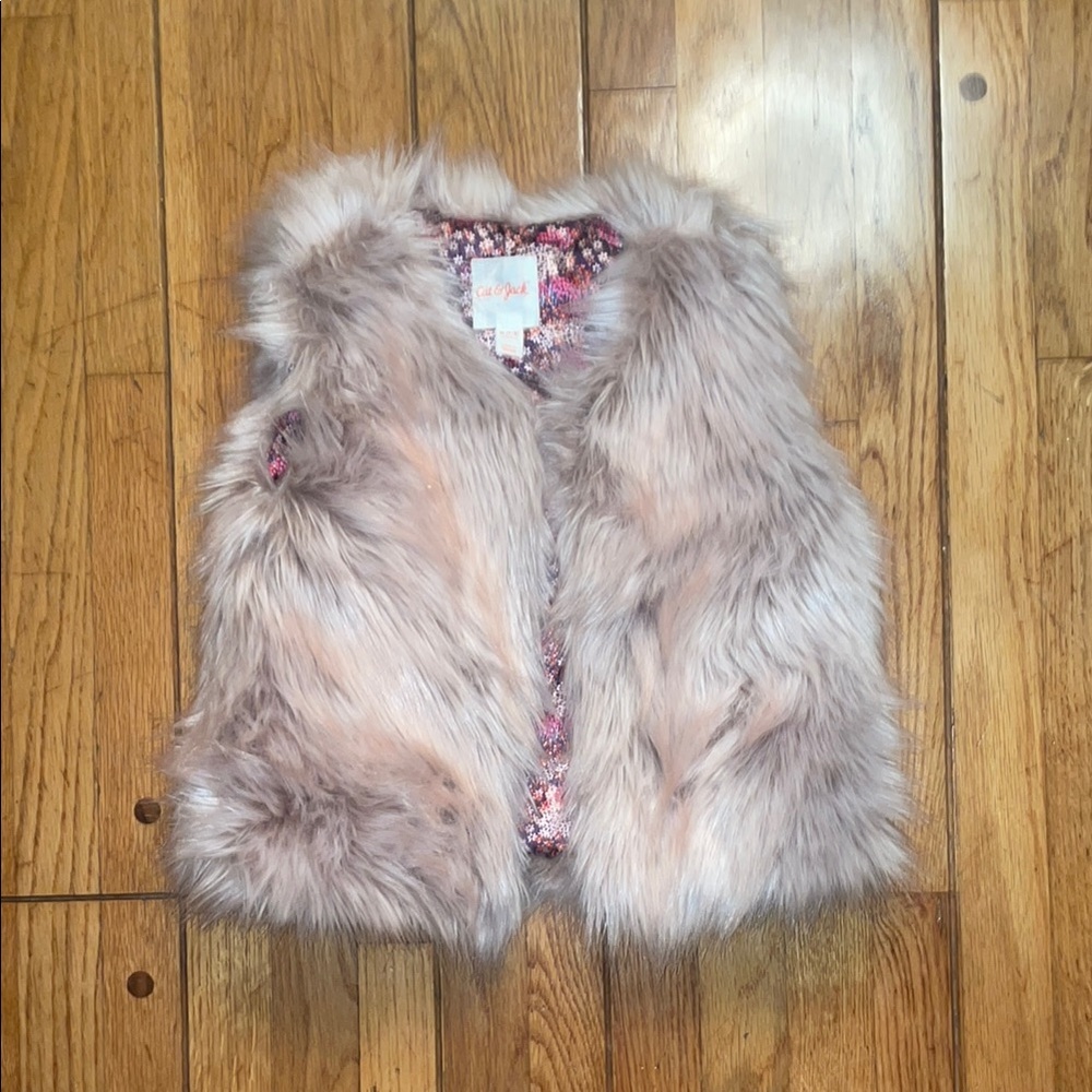 Cozy Faux Fur Vest for Kids - Pink